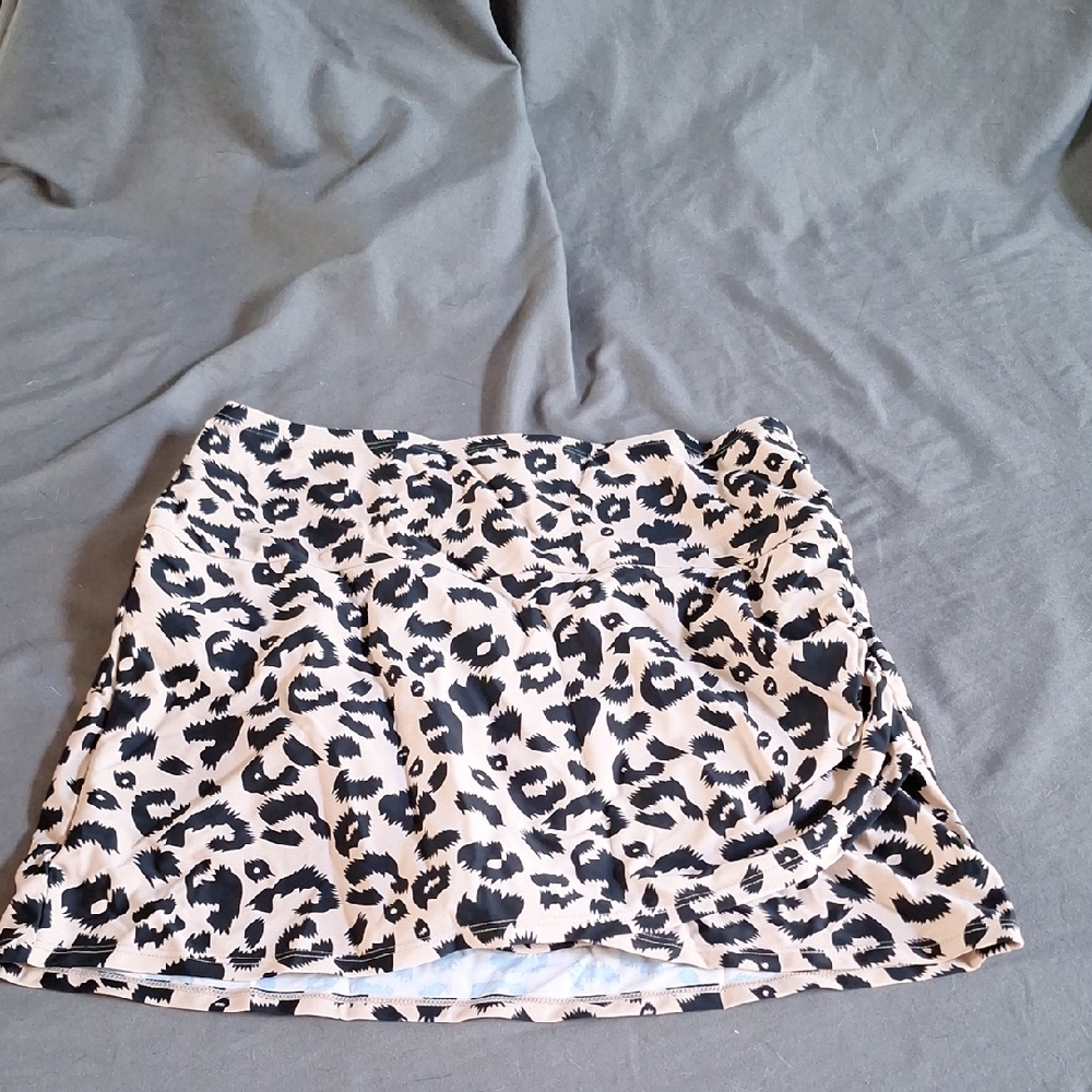 Leopard Print Women's Swim Skirt
